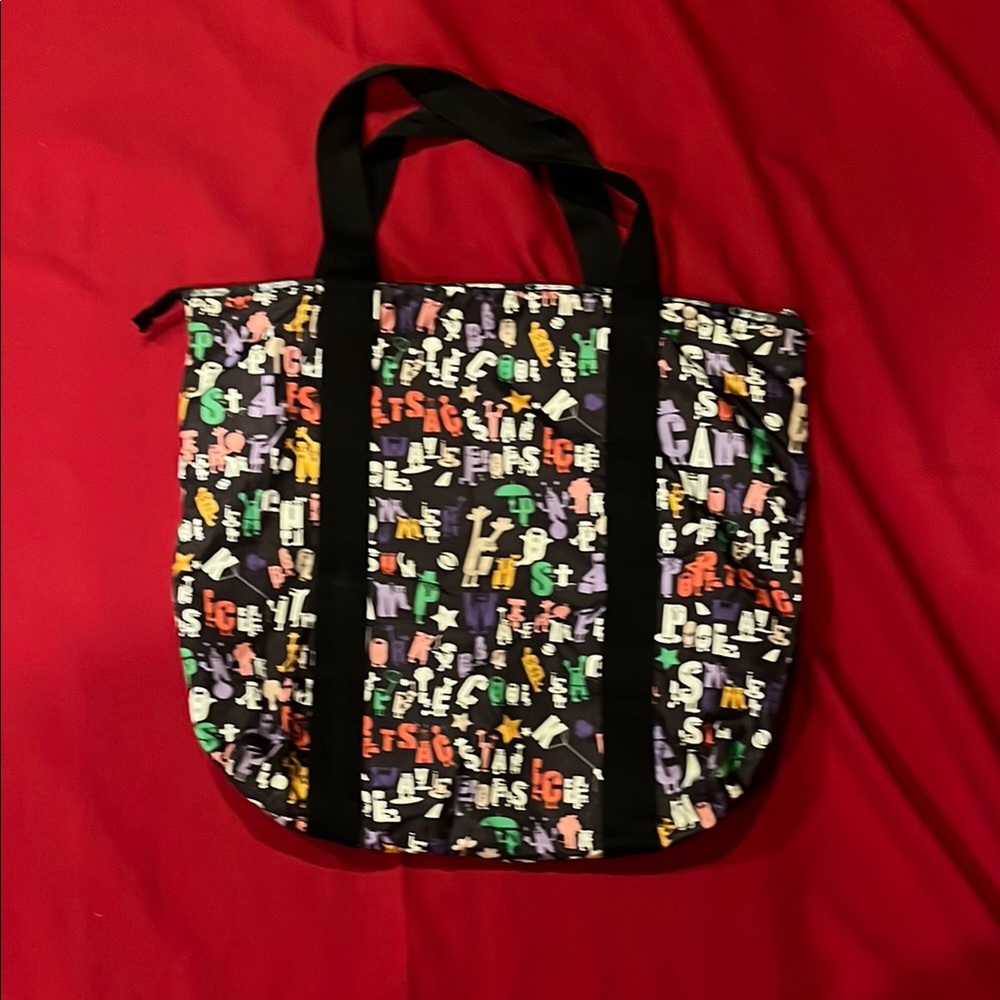 Lesportsac Multicolor Alphabet Print Tote String strap